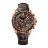 Buy Shop Hugo Boss Driver Chronograph Brown Dial Brown Leather Strap Watch For Men - HB1513093 USA Online