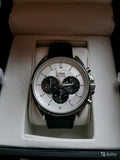 Buy Shop Hugo Boss Driver Chronograph Quartz Silver Dial Black Leather Strap Watch For Men - 1512880 USA Online