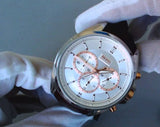 Buy Shop Hugo Boss Driver Chronograph Silver Dial Brown Leather Strap Watch For Men - 1512881 USA Online
