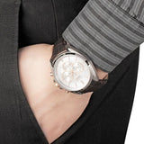 Buy Shop Hugo Boss Driver Chronograph Silver Dial Brown Leather Strap Watch For Men - 1512881 USA Online