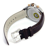 Buy Shop Hugo Boss Driver Chronograph Silver Dial Brown Leather Strap Watch For Men - 1512881 USA Online