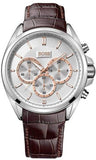 Buy Shop Hugo Boss Driver Chronograph Silver Dial Brown Leather Strap Watch For Men - 1512881 USA Online