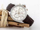 Buy Shop Hugo Boss Driver Quartz Silver Dial Brown Leather Strap Watch For Men - HB1512881 USA Online