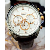 Buy Shop Hugo Boss Driver Quartz Silver Dial Brown Leather Strap Watch For Men - HB1512881 USA Online