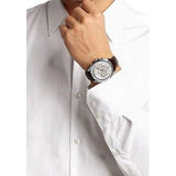 Buy Shop Hugo Boss Driver Quartz Silver Dial Brown Leather Strap Watch For Men - HB1512881 USA Online