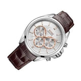 Buy Shop Hugo Boss Driver Quartz Silver Dial Brown Leather Strap Watch For Men - HB1512881 USA Online