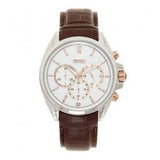 Buy Shop Hugo Boss Driver Quartz Silver Dial Brown Leather Strap Watch For Men - HB1512881 USA Online