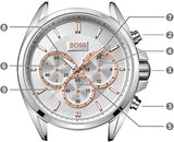 Buy Shop Hugo Boss Driver Quartz Silver Dial Brown Leather Strap Watch For Men - HB1512881 USA Online