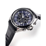 Buy Shop Hugo Boss Driver Sport Chronograph Blue Dial Black Leather Strap Watch for Men - 1513077 USA Online