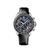 Buy Shop Hugo Boss Driver Sport Chronograph Blue Dial Black Leather Strap Watch for Men - 1513077 USA Online