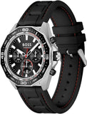 Buy Shop Hugo Boss Energy Chronograph Black Dial Black Silicon Strap Watch For Men - 1513969 USA Online