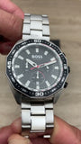 Buy Shop Hugo Boss Energy Chronograph Black Dial Silver Steel Strap Watch For Men - 1513971 USA Online
