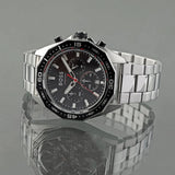 Buy Shop Hugo Boss Energy Chronograph Black Dial Silver Steel Strap Watch For Men - 1513971 USA Online