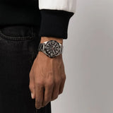 Buy Shop Hugo Boss Energy Chronograph Black Dial Silver Steel Strap Watch For Men - 1513971 USA Online