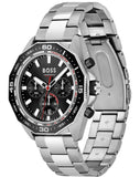 Buy Shop Hugo Boss Energy Chronograph Black Dial Silver Steel Strap Watch For Men - 1513971 USA Online