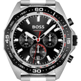 Buy Shop Hugo Boss Energy Chronograph Black Dial Silver Steel Strap Watch For Men - 1513971 USA Online
