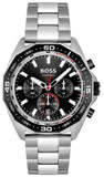 Buy Shop Hugo Boss Energy Chronograph Black Dial Silver Steel Strap Watch For Men - 1513971 USA Online