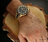 Buy Shop Hugo Boss Energy Chronograph Blue Dial Gold Steel Strap Watch For Men - 1513973 USA Online
