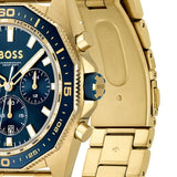 Buy Shop Hugo Boss Energy Chronograph Blue Dial Gold Steel Strap Watch For Men - 1513973 USA Online