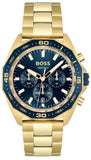 Buy Shop Hugo Boss Energy Chronograph Blue Dial Gold Steel Strap Watch For Men - 1513973 USA Online