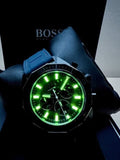 Buy Shop Hugo Boss Energy Chronograph Grey Dial Green Rubber Strap Watch For Men - 1513972 USA Online