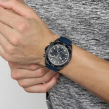 Buy Shop Hugo Boss Energy Chronograph Grey Dial Green Rubber Strap Watch For Men - 1513972 USA Online