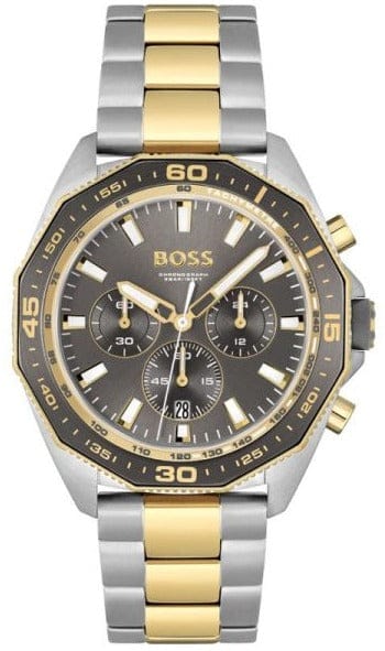 Buy Shop Hugo Boss Energy Chronograph Grey Dial Two Tone Steel Strap Watch For Men - 1513974 USA Online