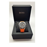 Buy Shop Hugo Boss Energy Chronograph Quartz Black Dial Orange Rubber Strap Watch For Men - 1513970 USA Online