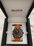 Buy Shop Hugo Boss Energy Chronograph Quartz Black Dial Orange Rubber Strap Watch For Men - 1513970 USA Online