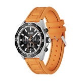 Buy Shop Hugo Boss Energy Chronograph Quartz Black Dial Orange Rubber Strap Watch For Men - 1513970 USA Online