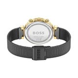 Buy Shop Hugo Boss Flawless Black Dial Black Mesh Bracelet Watch for Women - 1502627 USA Online