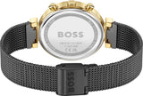 Buy Shop Hugo Boss Flawless Black Dial Black Mesh Bracelet Watch for Women - 1502627 USA Online