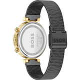 Buy Shop Hugo Boss Flawless Black Dial Black Mesh Bracelet Watch for Women - 1502627 USA Online