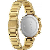 Buy Shop Hugo Boss Flawless Gold Dial Gold Steel Strap Watch for Women - 1502532 USA Online