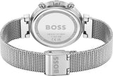 Buy Shop Hugo Boss Flawless Pink Dial Silver Mesh Bracelet Watch for Women - 1502625 USA Online