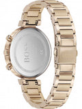 Buy Shop Hugo Boss Flawless Quartz White Dial Gold Steel Strap Watch for Women -1502531 USA Online