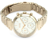 Buy Shop Hugo Boss Flawless Quartz White Dial Gold Steel Strap Watch for Women -1502531 USA Online