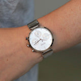 Buy Shop Hugo Boss Flawless Silver Dial Silver Mesh Bracelet Watch for Women -1502551 USA Online