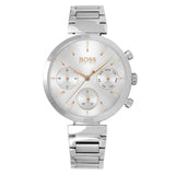Buy Shop Hugo Boss Flawless Silver Dial Silver Steel Strap Watch for Women - 1502530 USA Online