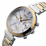Buy Shop Hugo Boss Flawless Silver Dial Two Tone Steel Strap Watch for Women - 1502550 USA Online