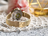 Buy Shop Hugo Boss Flawless White Dial Gold Mesh Bracelet Watch for Women - 1502552 USA Online