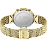 Buy Shop Hugo Boss Flawless White Dial Gold Mesh Bracelet Watch for Women - 1502552 USA Online