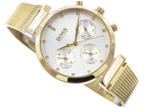 Buy Shop Hugo Boss Flawless White Dial Gold Mesh Bracelet Watch for Women - 1502552 USA Online