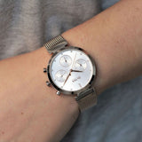 Buy Shop Hugo Boss Flawless White Dial Gold Mesh Bracelet Watch for Women - 1502553 USA Online