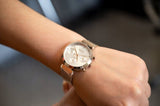 Buy Shop Hugo Boss Flawless White Dial Gold Mesh Bracelet Watch for Women - 1502553 USA Online