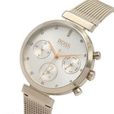 Buy Shop Hugo Boss Flawless White Dial Gold Mesh Bracelet Watch for Women - 1502553 USA Online