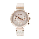 Buy Shop Hugo Boss Flawless White Dial Gold Mesh Bracelet Watch for Women - 1502553 USA Online