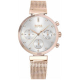 Buy Shop Hugo Boss Flawless White Dial Gold Mesh Bracelet Watch for Women - 1502553 USA Online
