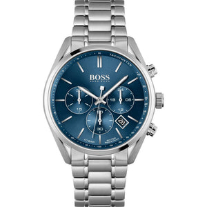 Buy Shop Hugo Boss Champion Blue Dial Silver Steel Strap Watch for Men - 1513818 USA Online