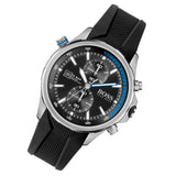 Buy Shop Hugo Boss Globetrotter Black Dial Black Silicone Strap Watch for Men - 1513820 USA Online